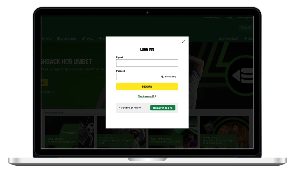 unibet login