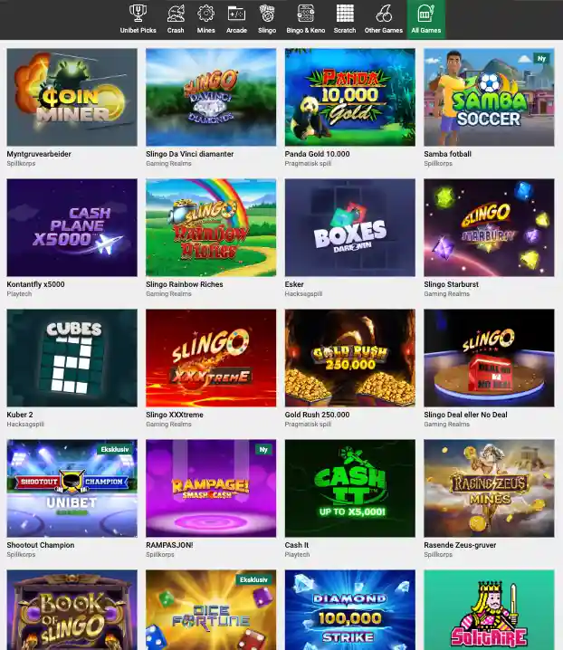 unibet slots