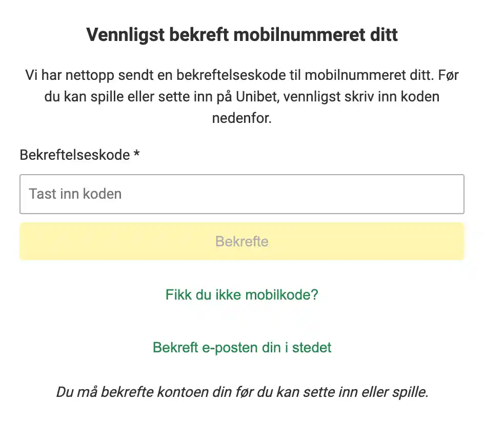 unibet no
